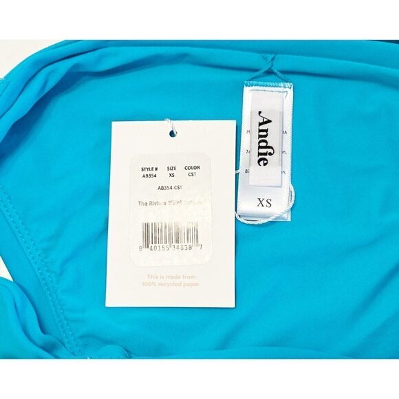 Andie The Riviera Turquoise Blue Bikini Bottom Swimwear Beach Ocean Size XS NWT - Picture 6 of 7